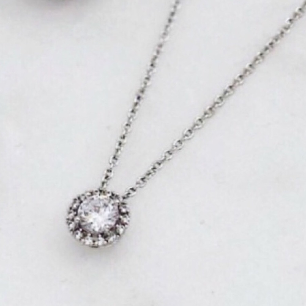 :: Stella & Dot | Shimmering Silver CZ Duchess Necklace - Retired - Picture 8 of 12